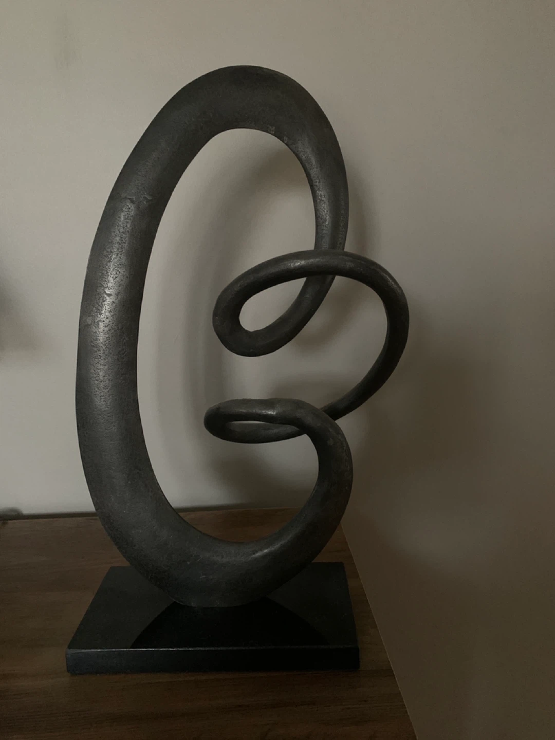 Moving sale. Metal Sculpture on Marble Base