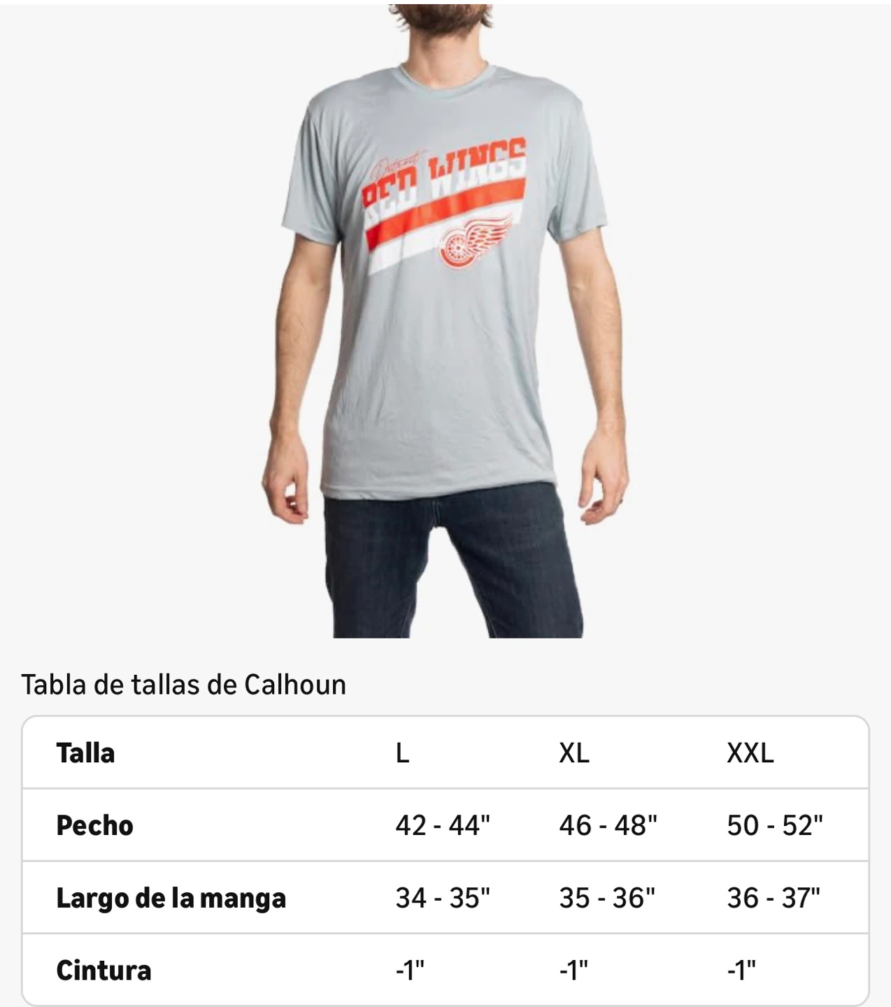 New Calhoun Detroit Red Wings XL T-Shirt - photo 3