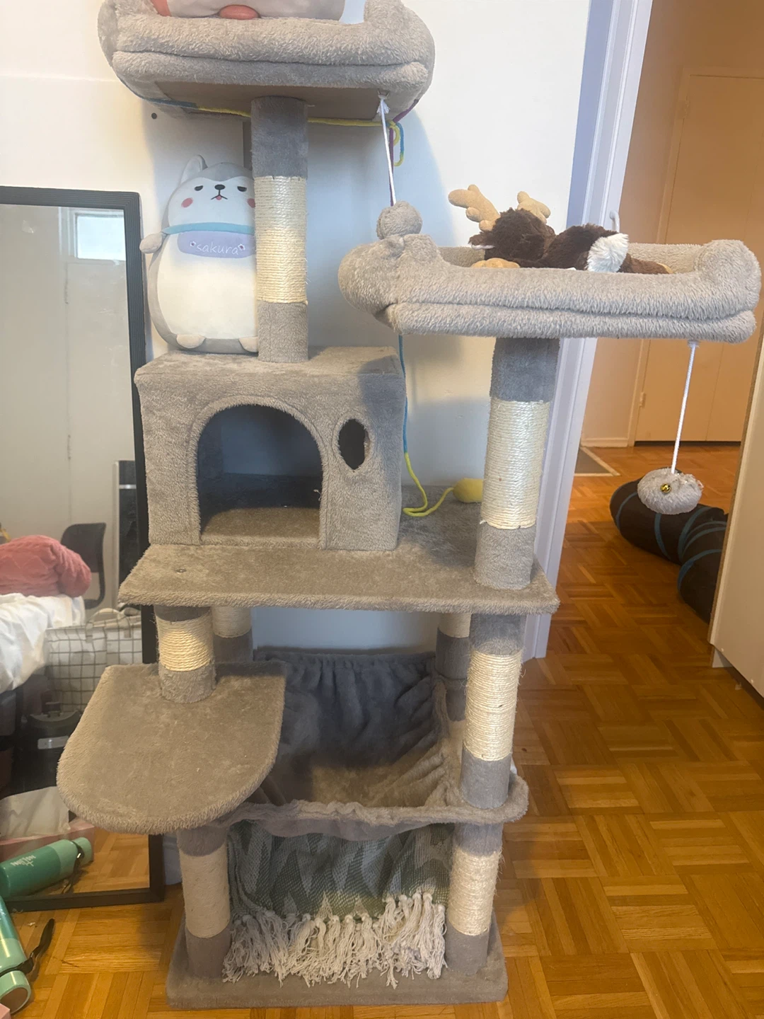 Feandrea Cat Tree, Light Gray, Size L - photo 4