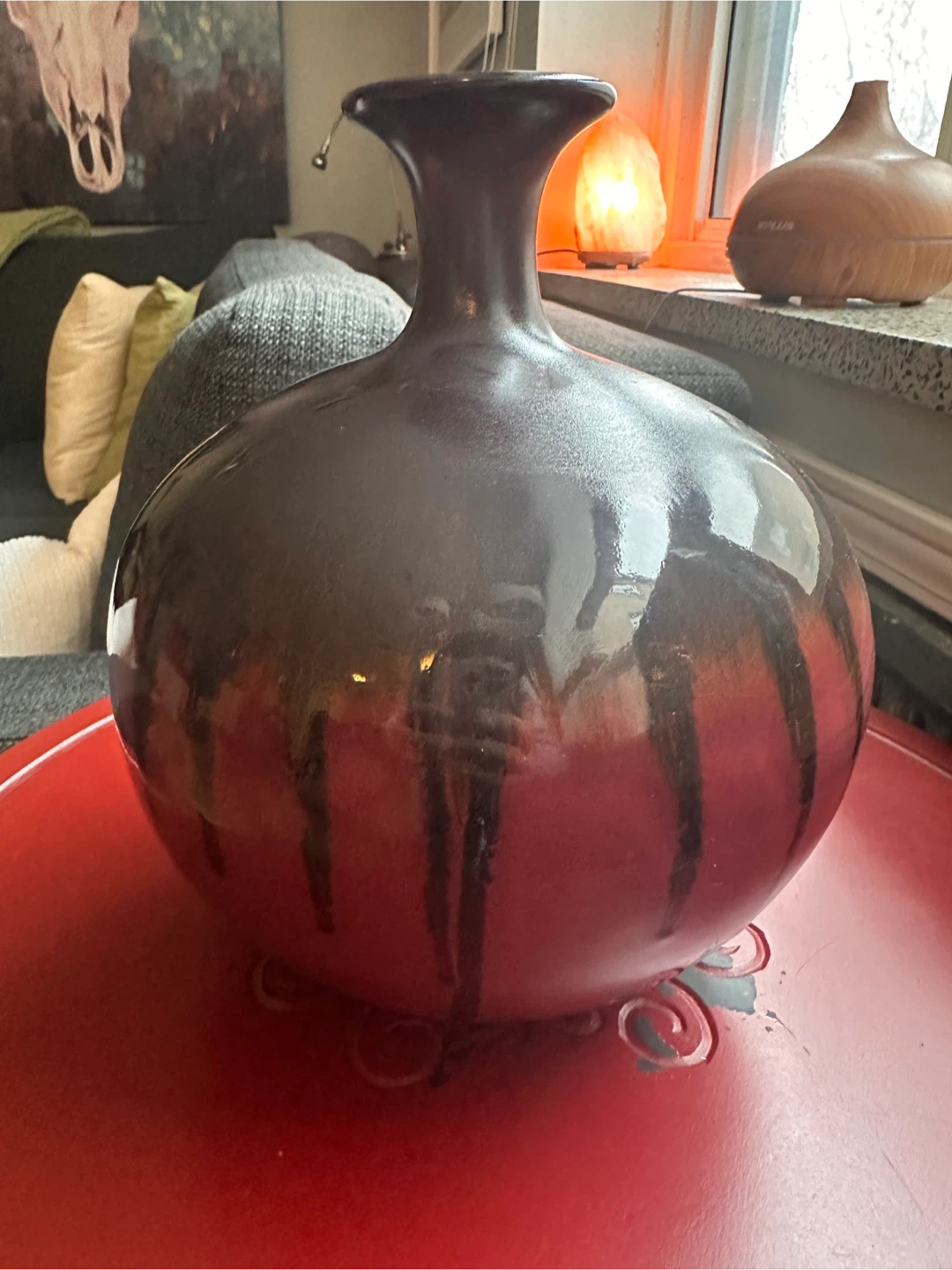 Decorative Red/Brown Vase