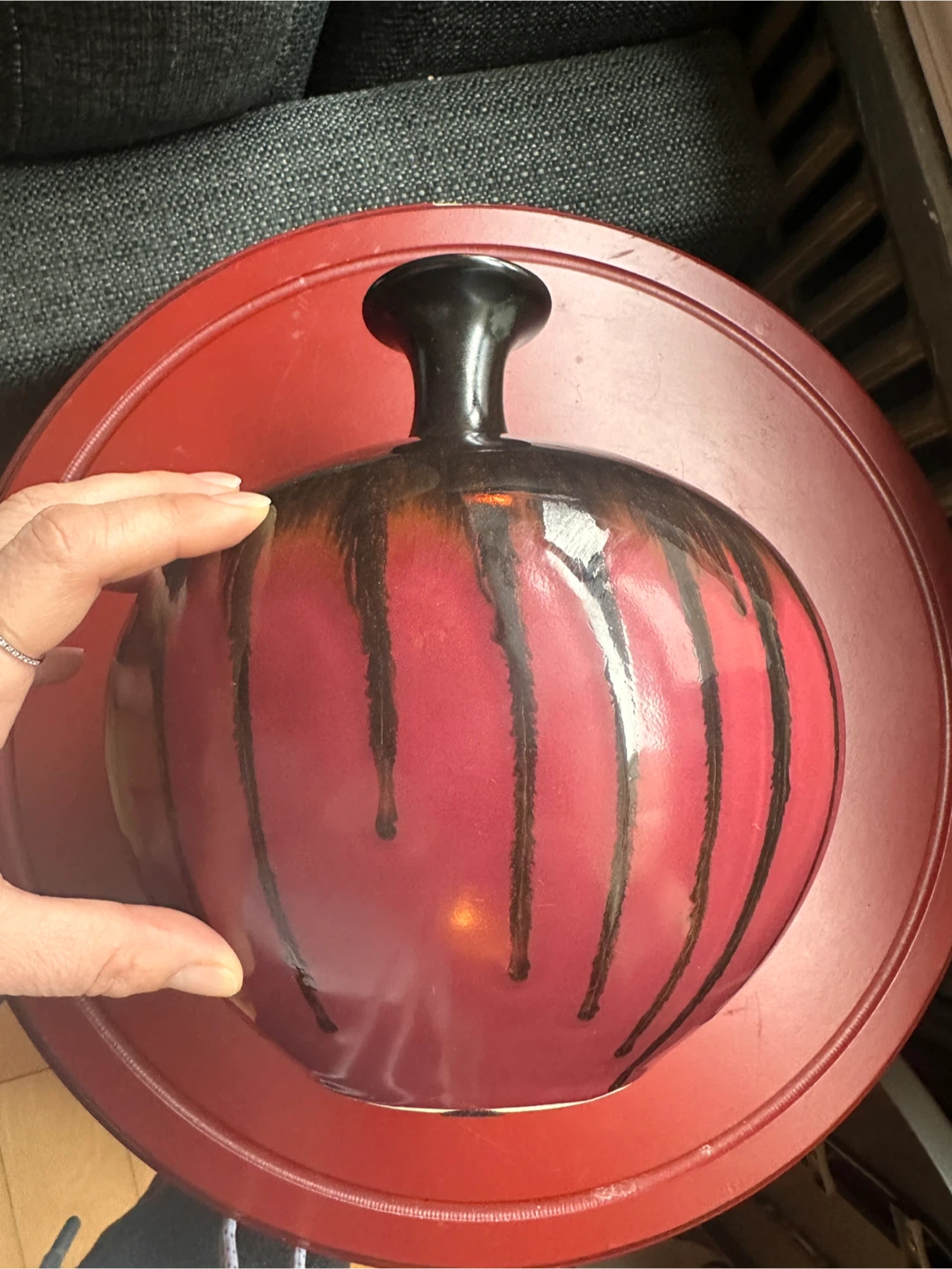 Decorative Red/Brown Vase - photo 3