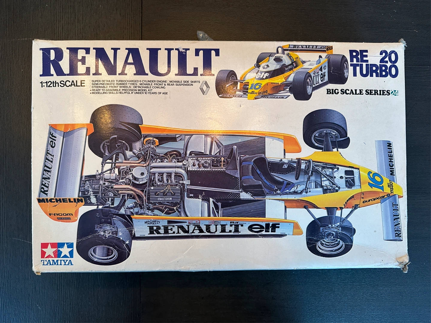 Original Renault RE 20 Turbo 1:12 Scale Model Kit