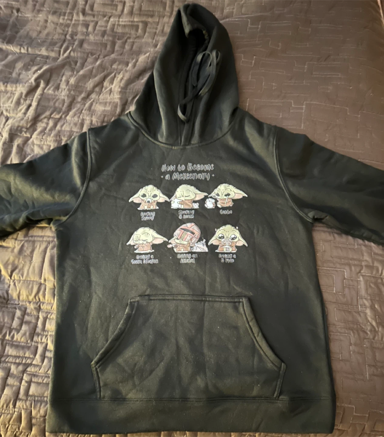 Star Wars Baby Yoda Black Hoodie