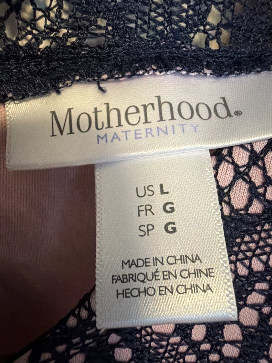 Motherhood Maternity Gender reveal Dress - Size L - photo 2