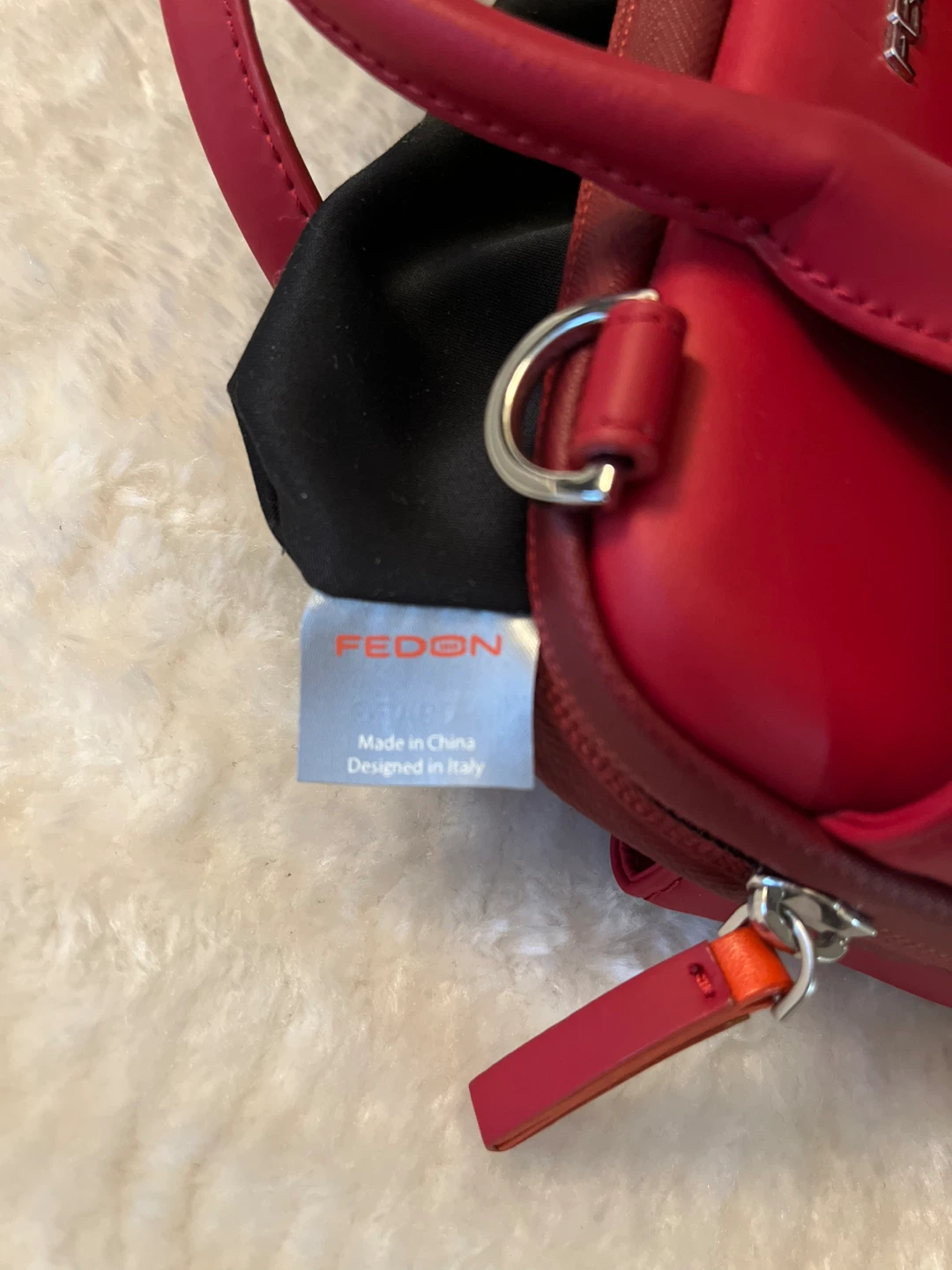 Fedon Red Designer Handbag - photo 4
