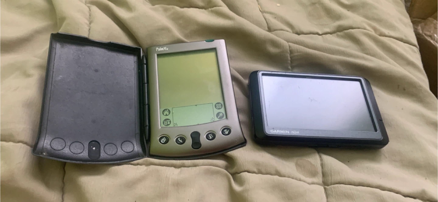 Palm Vx PDA & Garmin nüvi GPS