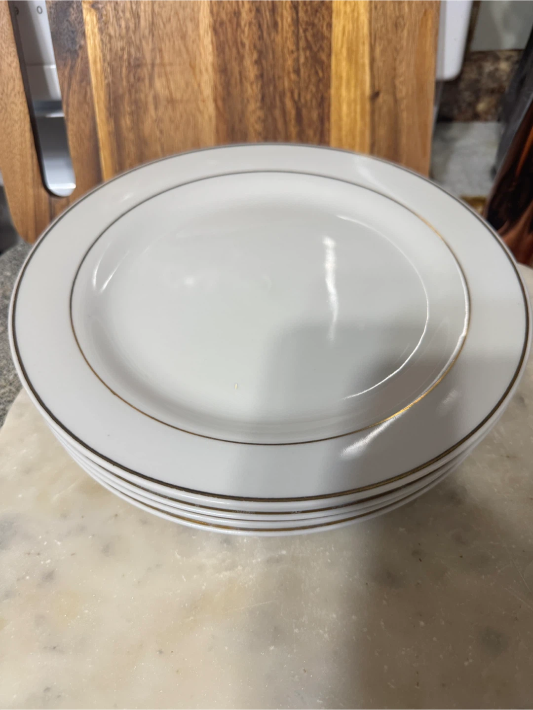 CELEBRATION White  Porcelain Plates with Gold Trim - photo 5