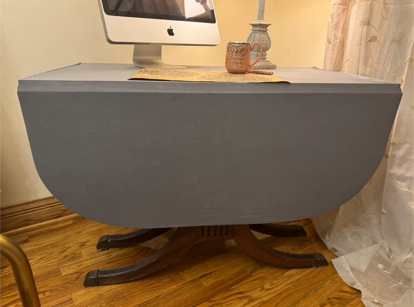 Duncan Phyfe lyre Antique table - photo 4