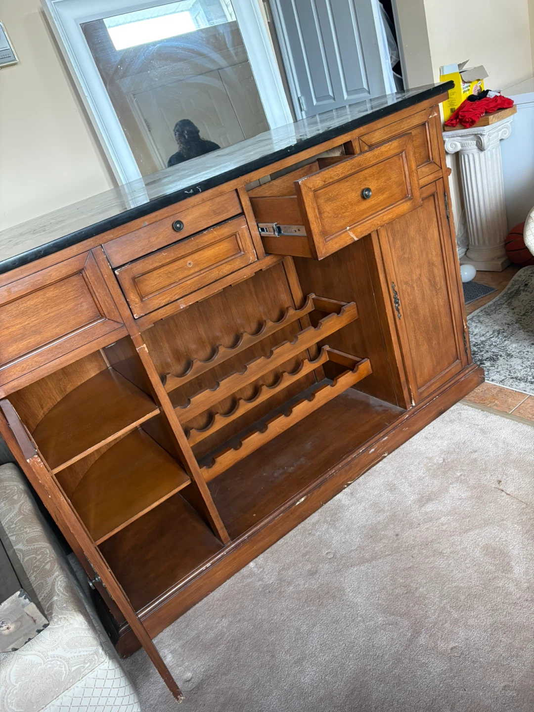 Wooden Bar Cabinet - photo 2