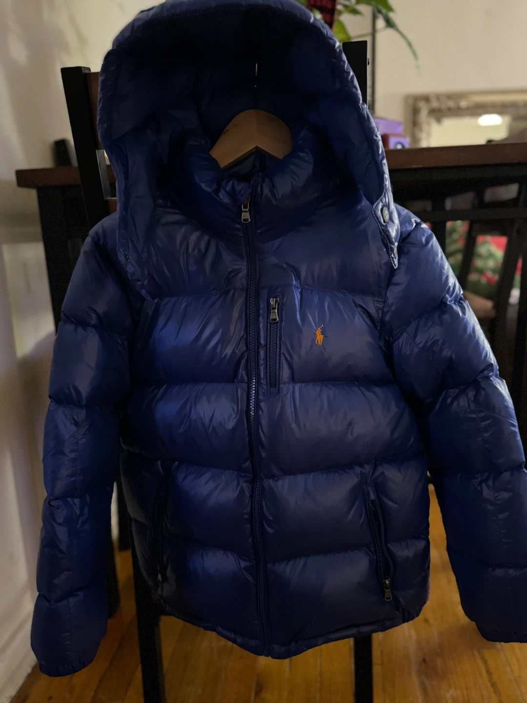 Polo Ralph Lauren Blue Puffer Jacket, Size L (14-16)