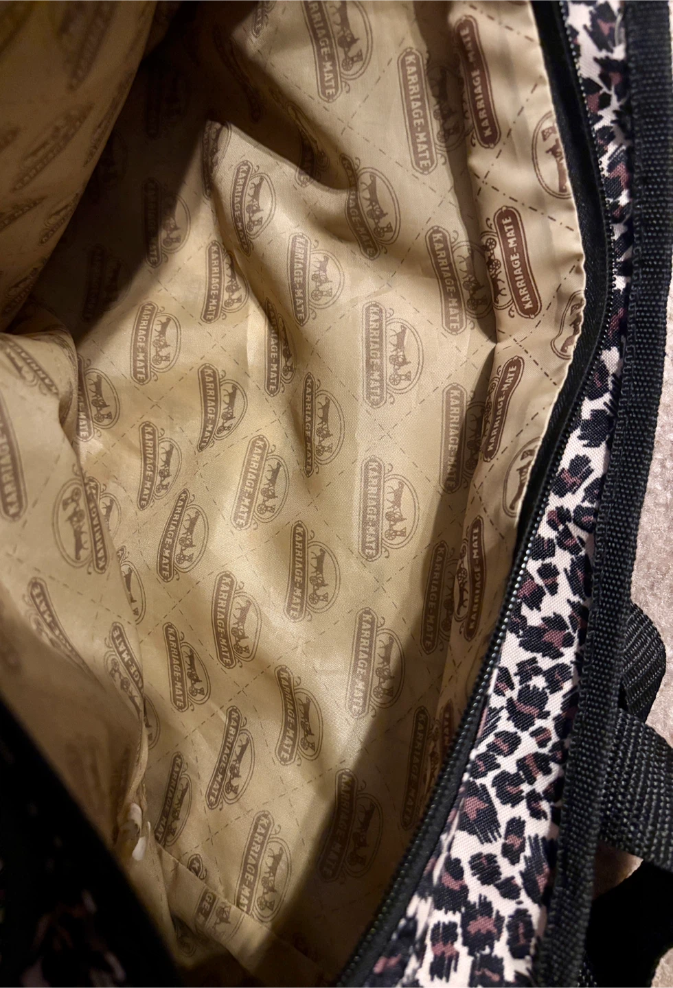 Leopard-print Bag by Karriage-Mate … with matching purse! - photo 3