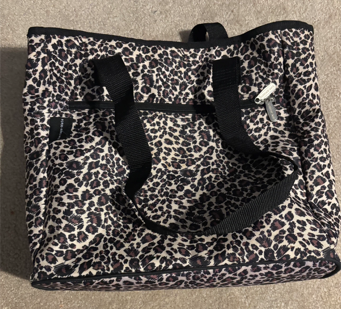 Leopard-print Bag by Karriage-Mate … with matching purse!
