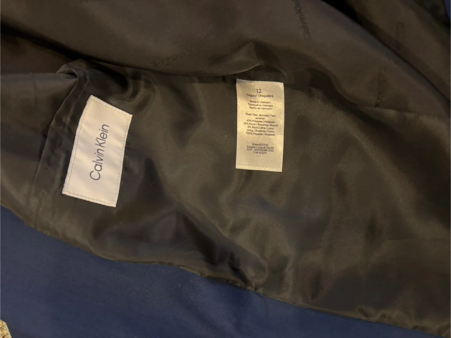 Calvin Klein Blue Suit - Size 12 - photo 2