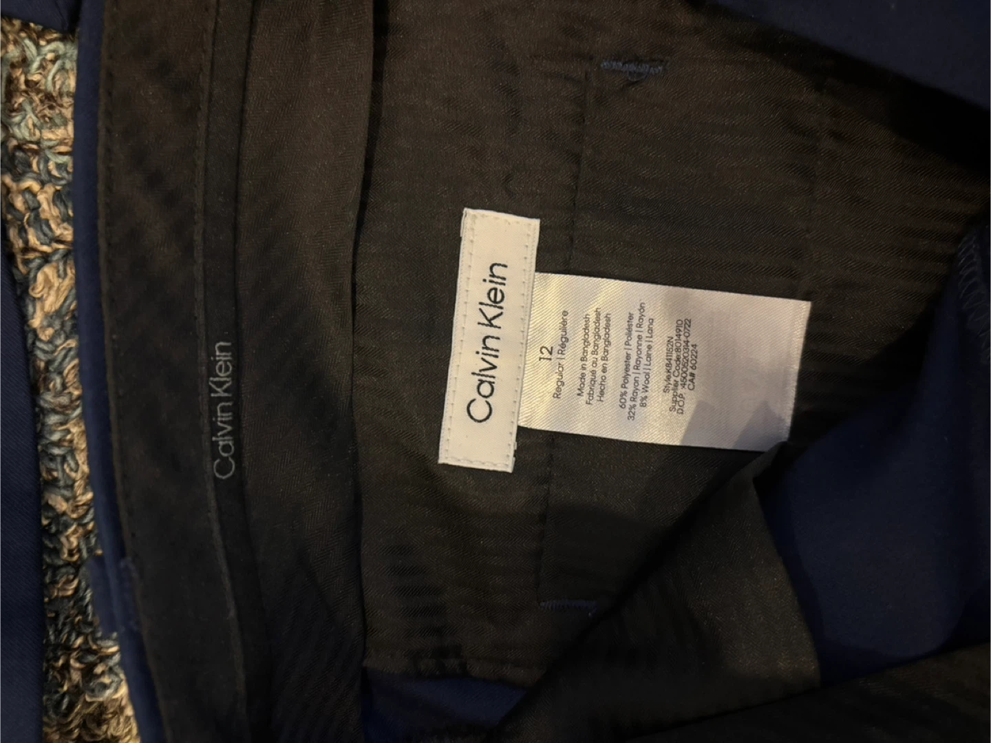 Calvin Klein Blue Suit - Size 12 - photo 3