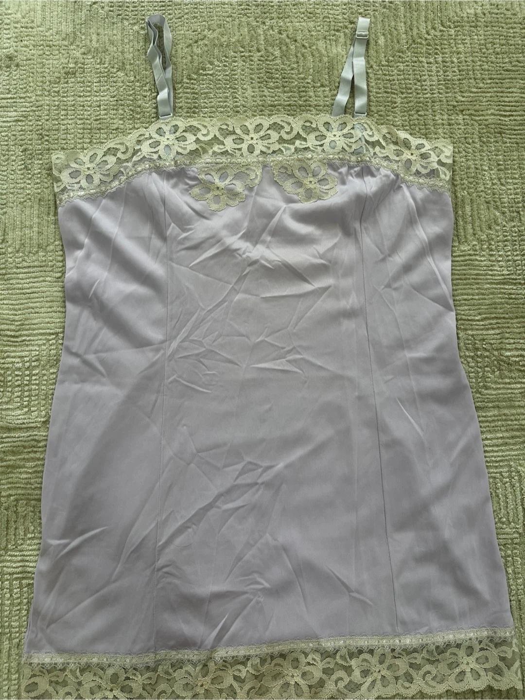 Lilac Lace Trim Slip Dress/Top