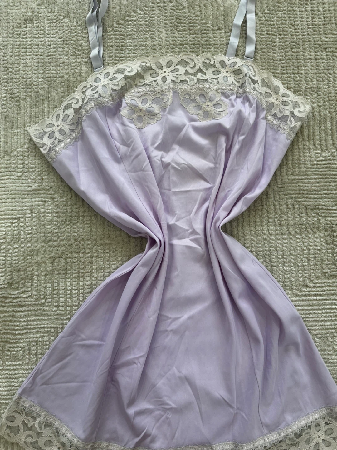 Lilac Lace Trim Slip Dress/Top - photo 2