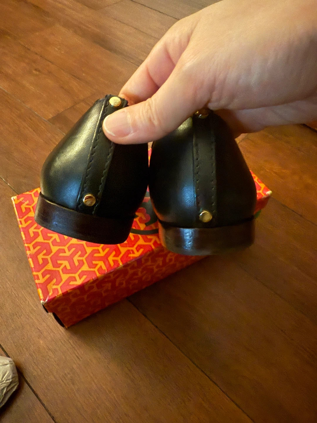 Tory Burch Black Leather Ballet Flats - photo 4