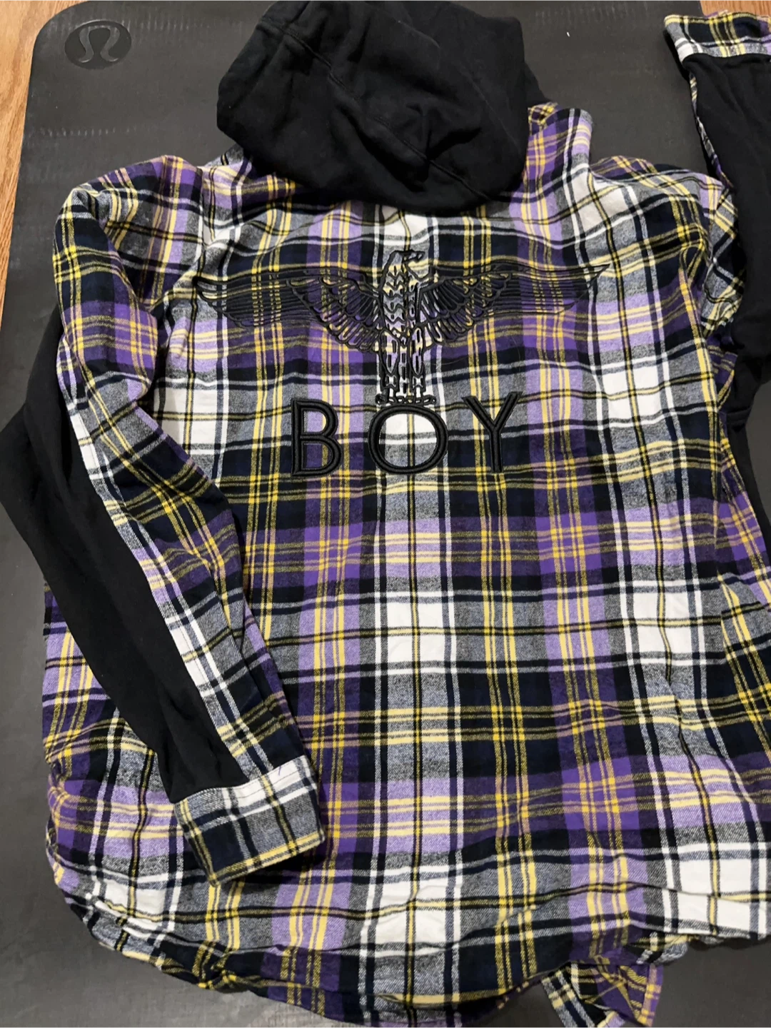Boy London Flannel Hoodie - Size M - photo 3