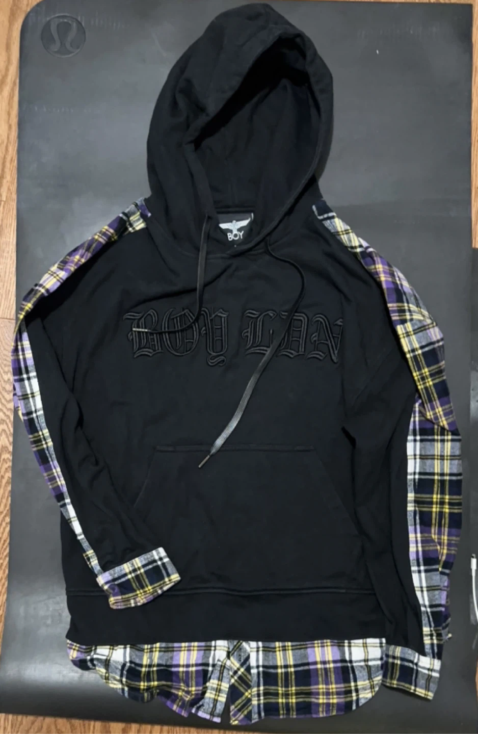 Boy London Flannel Hoodie - Size M - photo 2