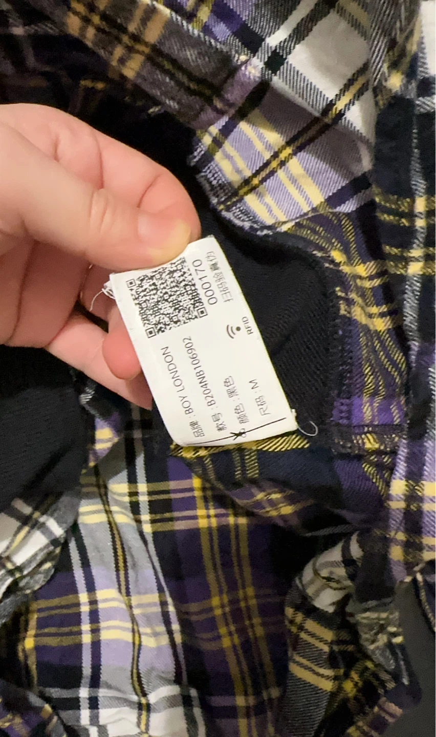 Boy London Flannel Hoodie - Size M - photo 5