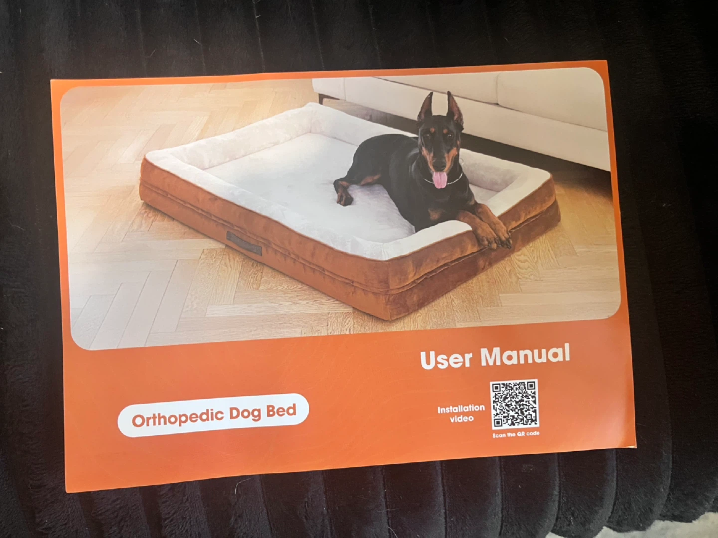 Upvilla Orthopedic Dog Bed, Black, XX-Large - photo 2