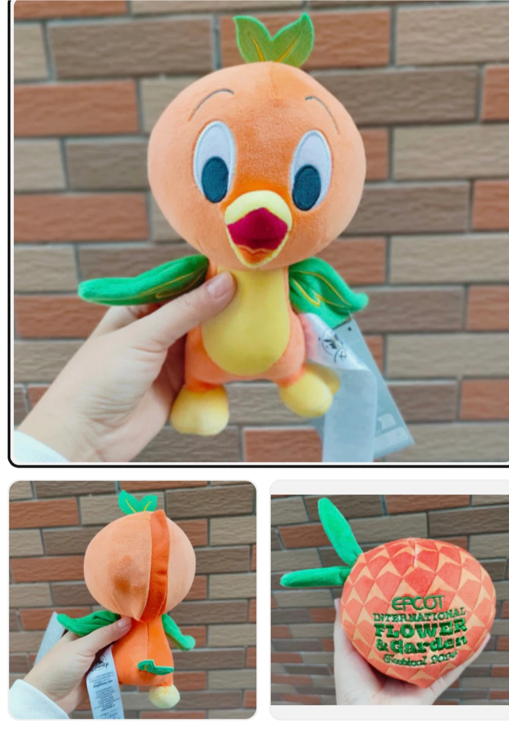 Disney Parks Epcot Flower & Garden 2024 Orange Bird Plush - photo 2