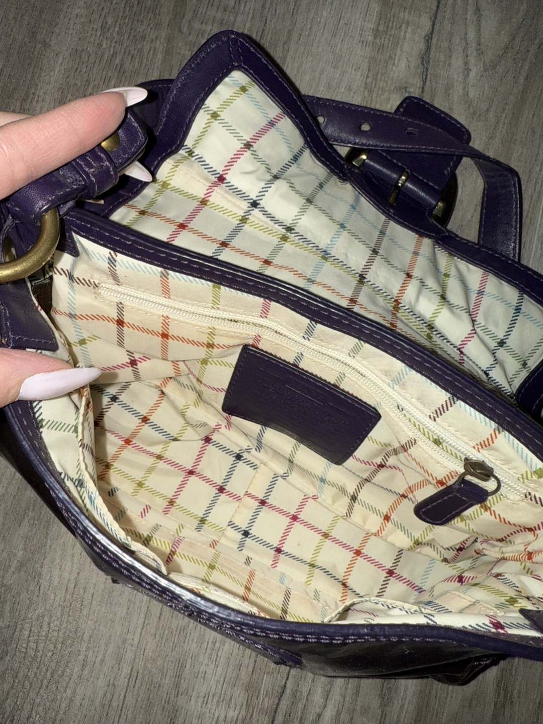 Coach Purple Leather Shoulder Bag - photo 3