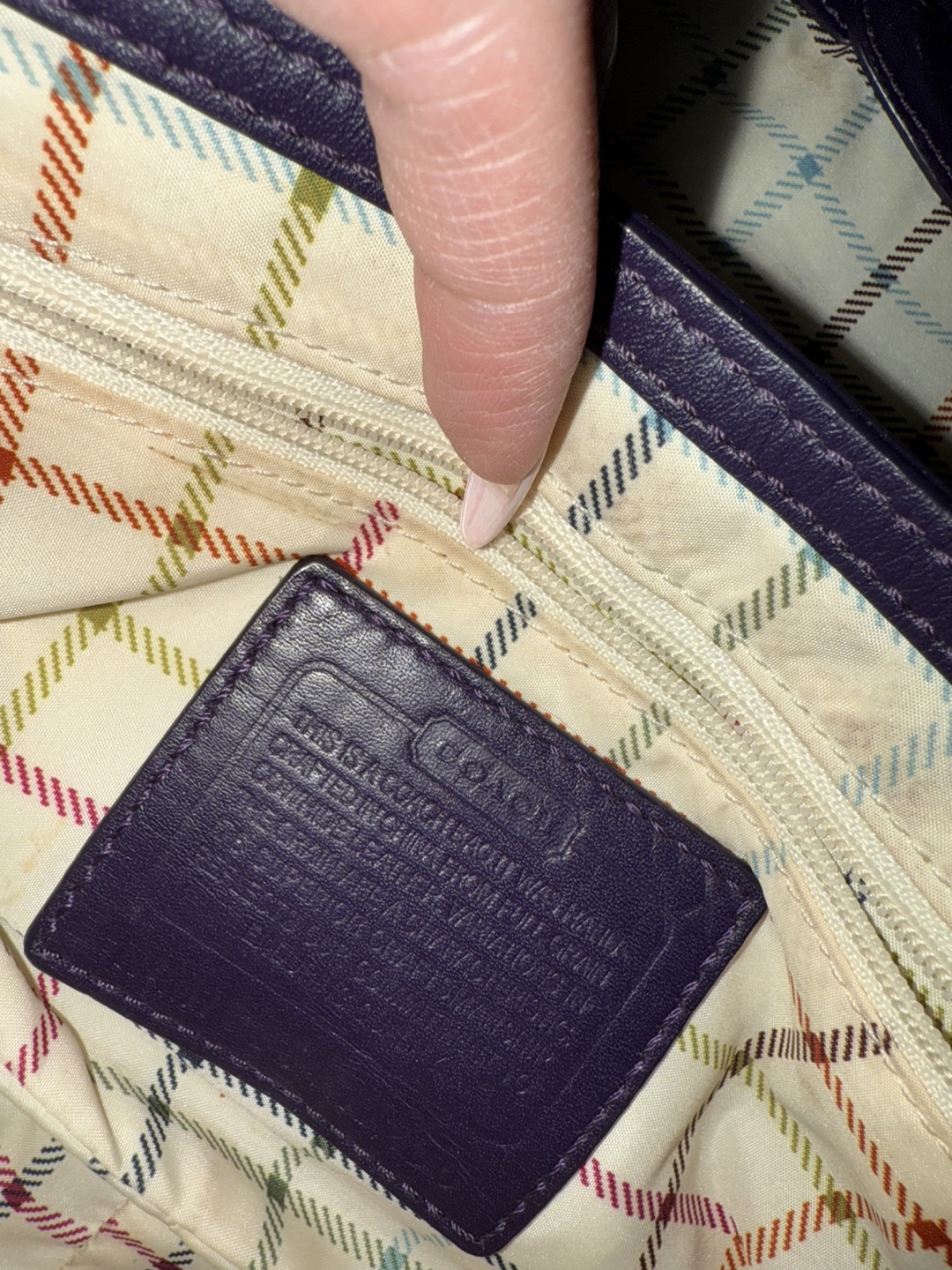 Coach Purple Leather Shoulder Bag - photo 4