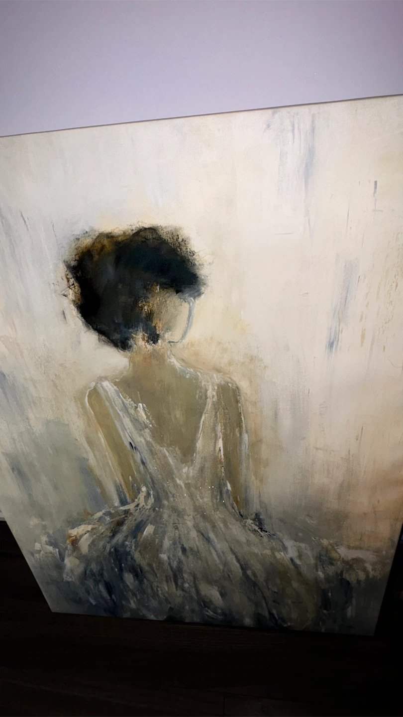 Exquisite Ornate Elegant Lady Oil painting on Canvas - photo 4