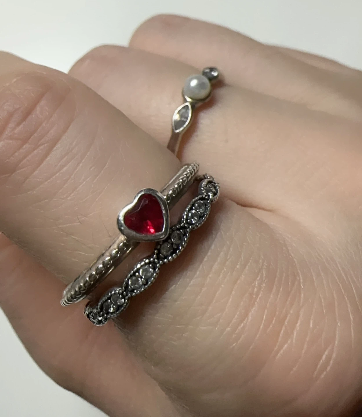 Pandora Red Heart Ring Size 58 - photo 4