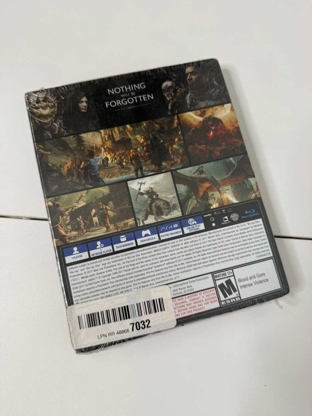 Shadow of War steelbook PS4 - photo 2