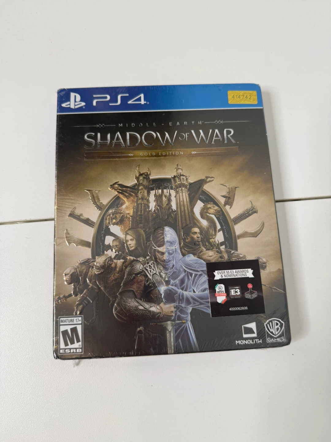 Shadow of War steelbook PS4