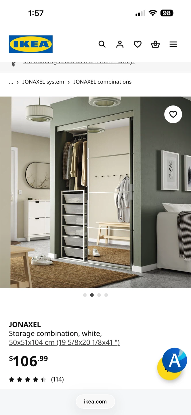 IKEA JONAXEL White Storage  - 6 Tier - photo 2