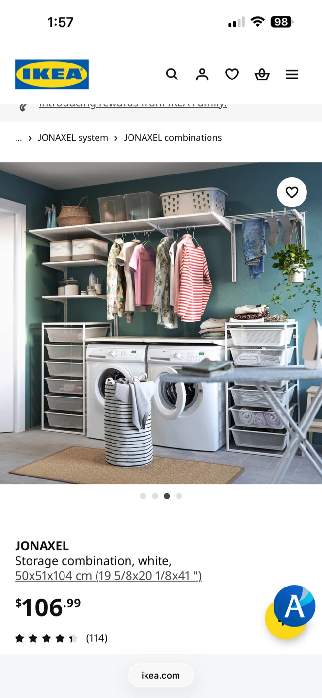 IKEA JONAXEL White Storage  - 6 Tier - photo 3
