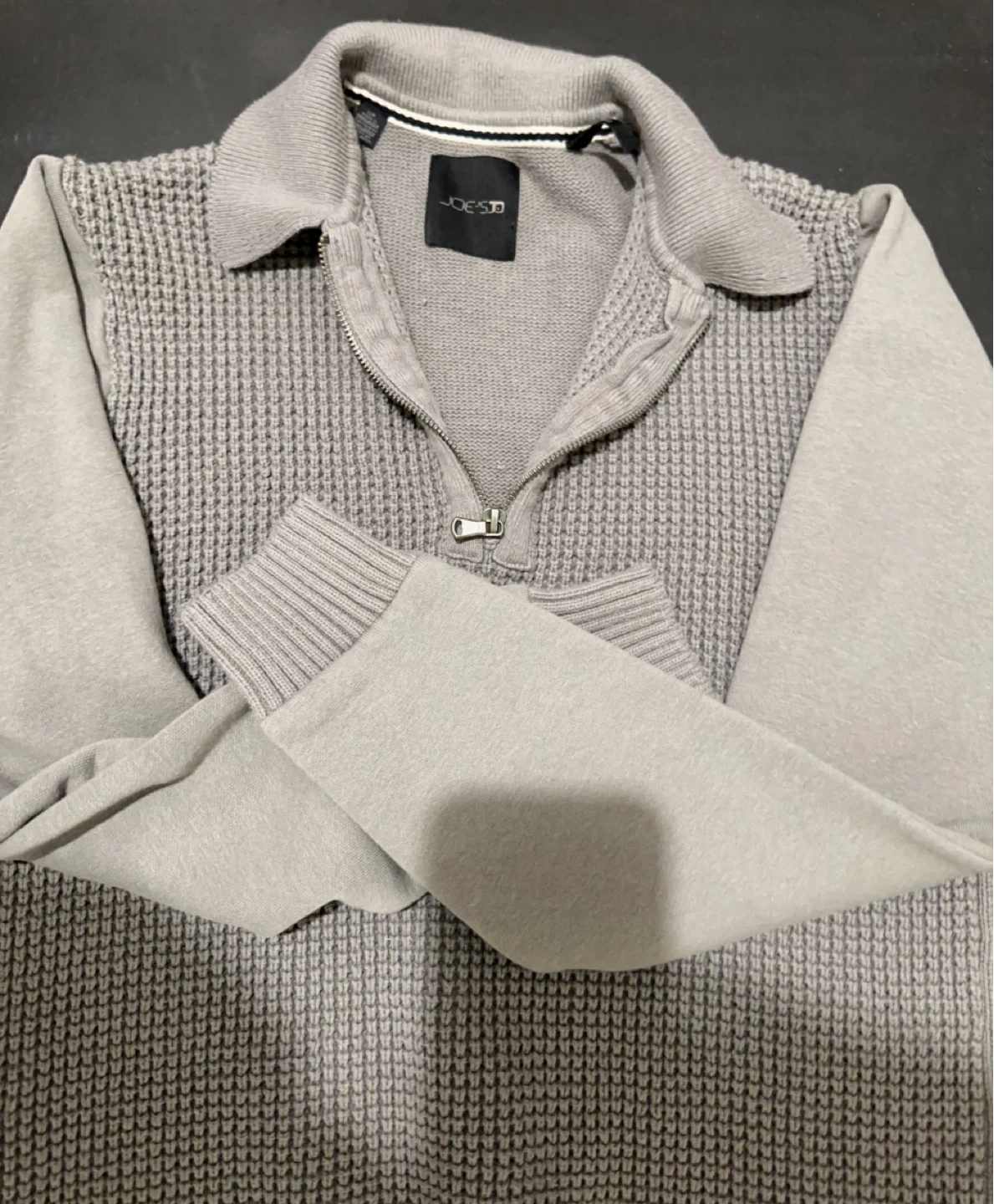 Joe's Jeans Grey Half-Zip Sweater - Size S/P - photo 2