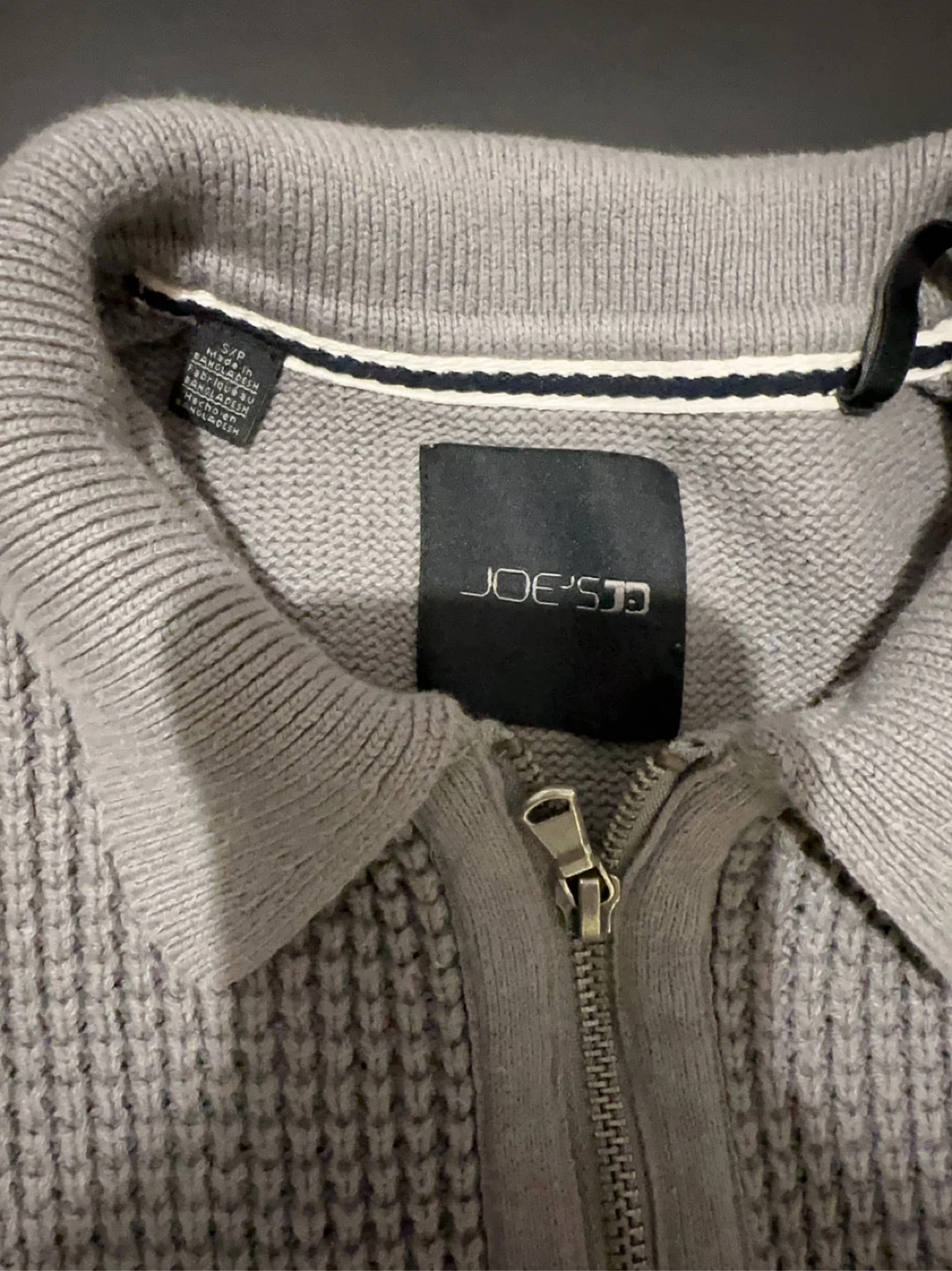 Joe's Jeans Grey Half-Zip Sweater - Size S/P - photo 5
