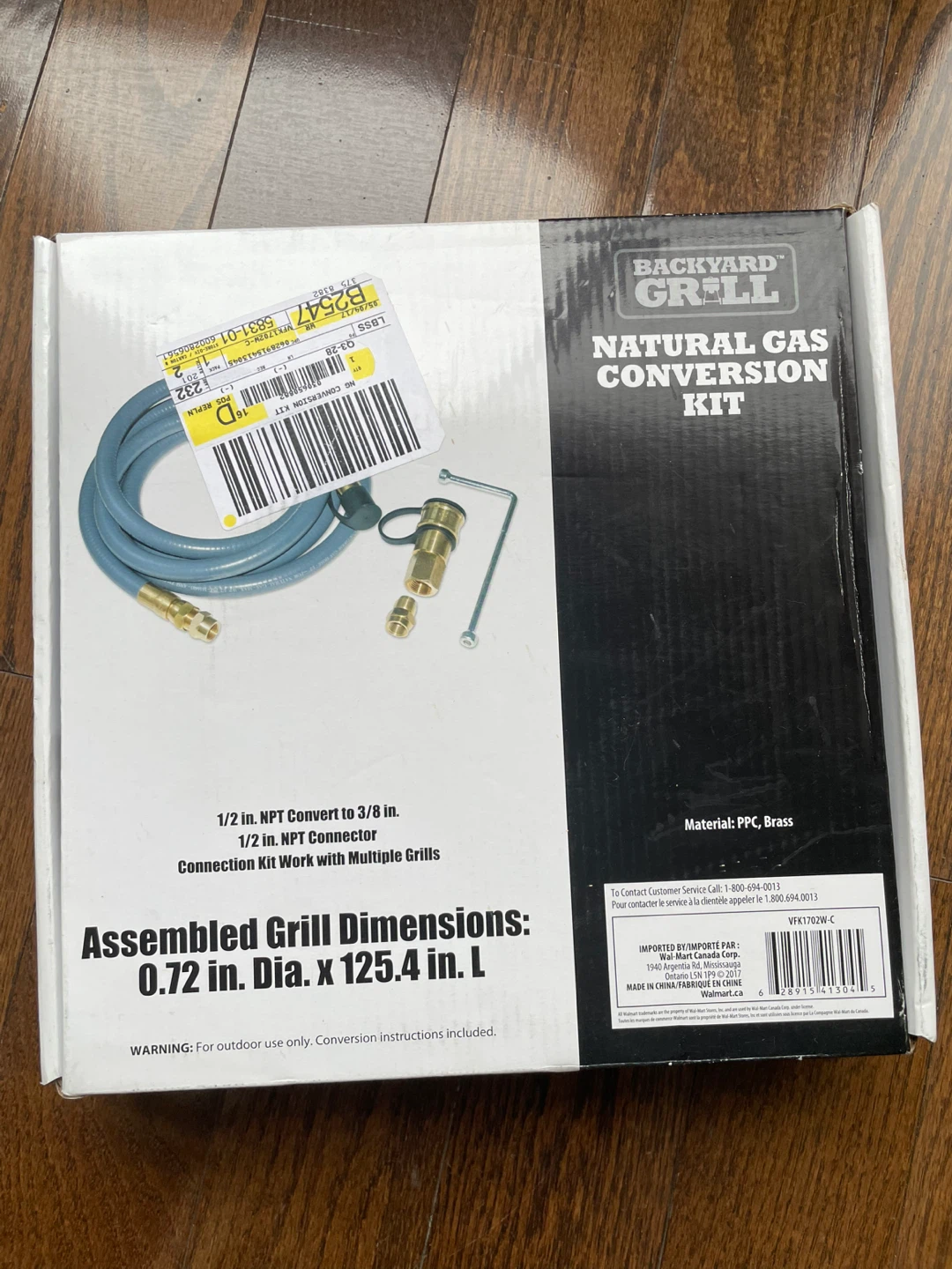 Backyard Grill Natural Gas Conversion Kit - New