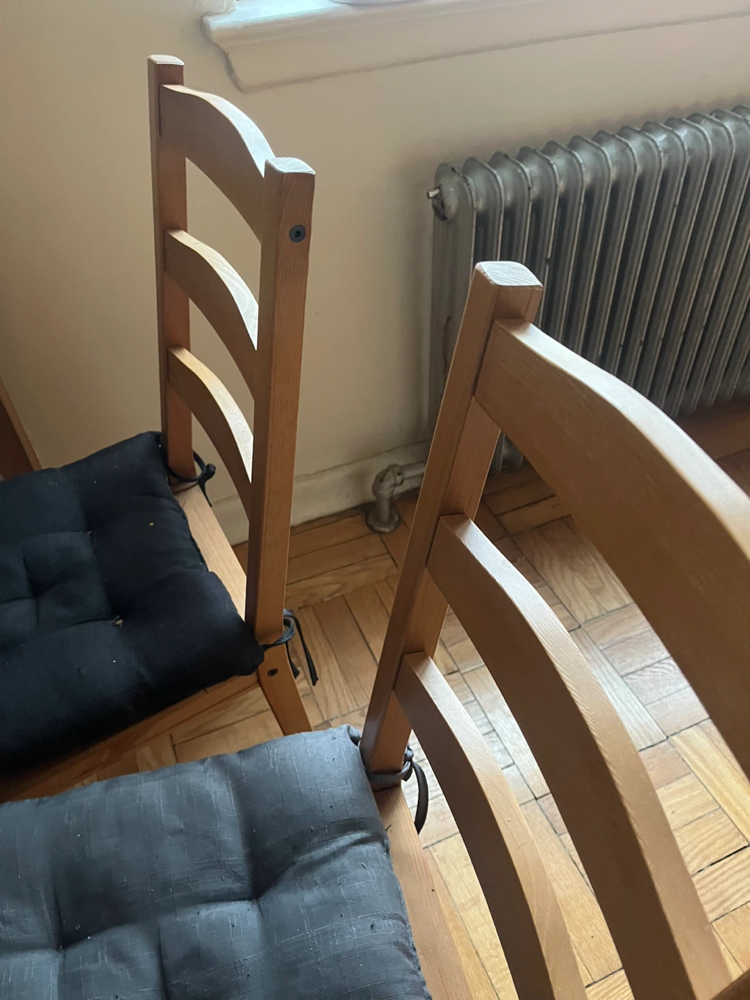 IKEA Solid Wood Dining Table with 4 Chairs - photo 5