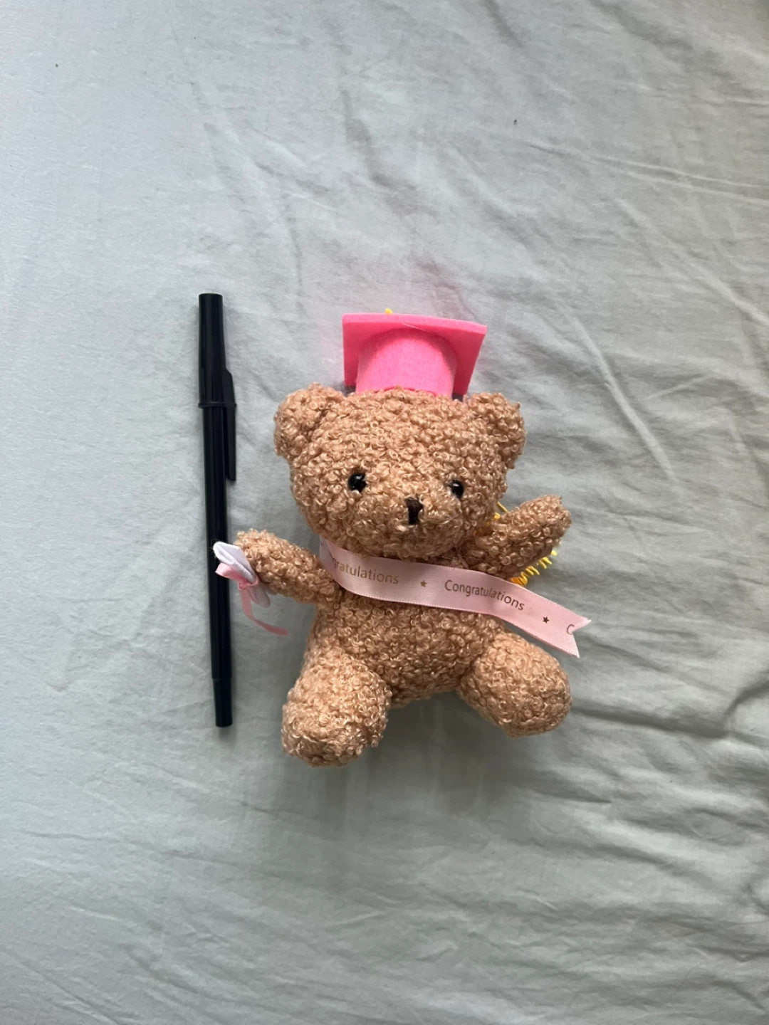 Graduation Teddy Bear with Pink Cap - photo 2