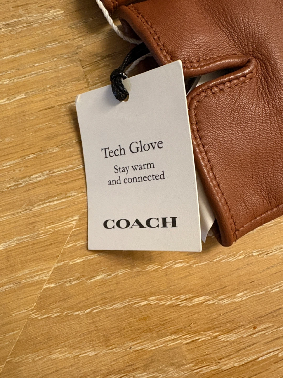 🧡New Coach Leather Tech Gloves - CB434 - photo 4