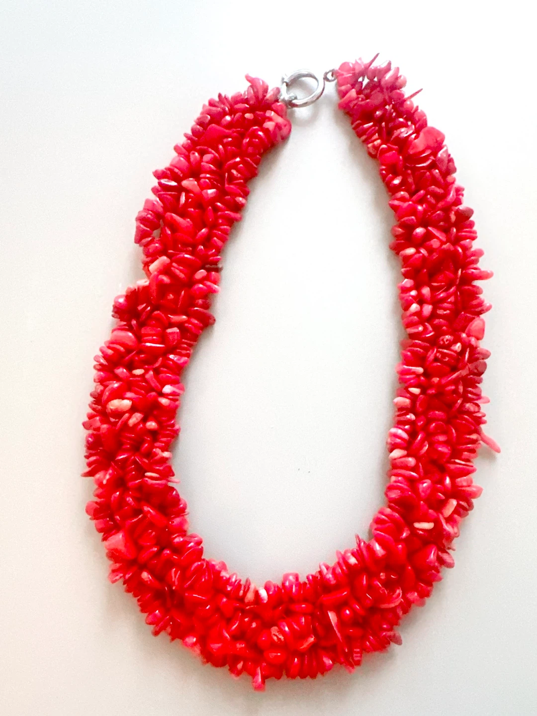 Red Coral Necklace, Bracelet & Earrings Set - photo 2