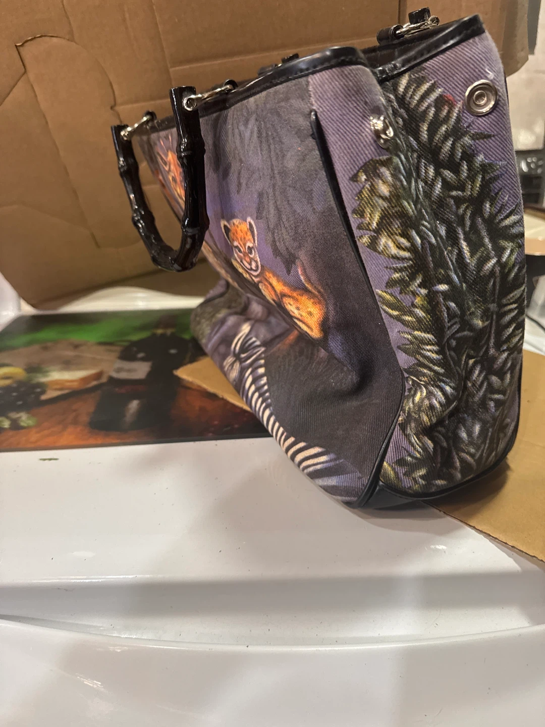 Animal Print Tapestry Purse - photo 2