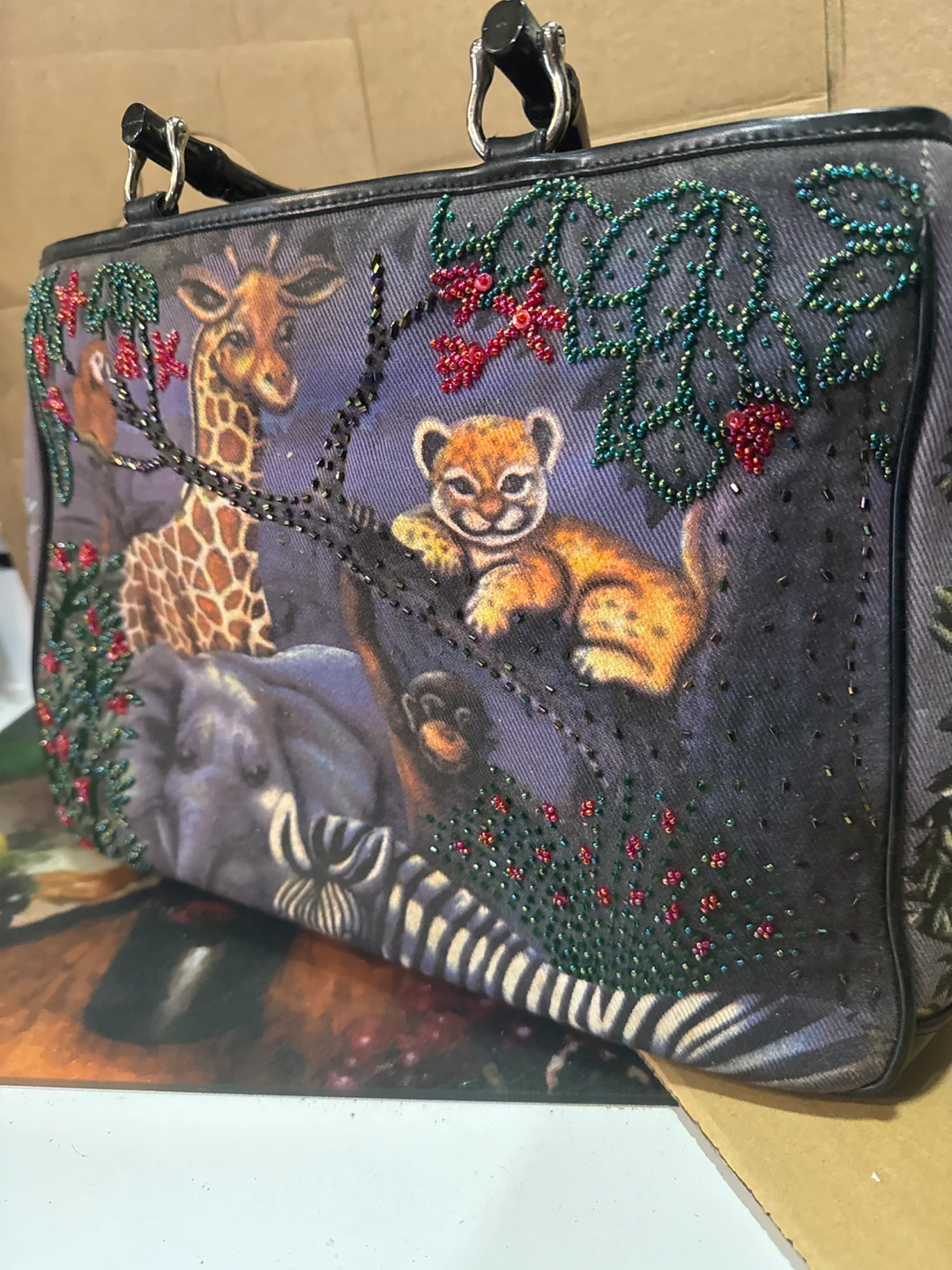 Animal Print Tapestry Purse - photo 4
