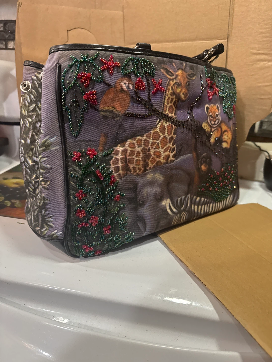 Animal Print Tapestry Purse - photo 3