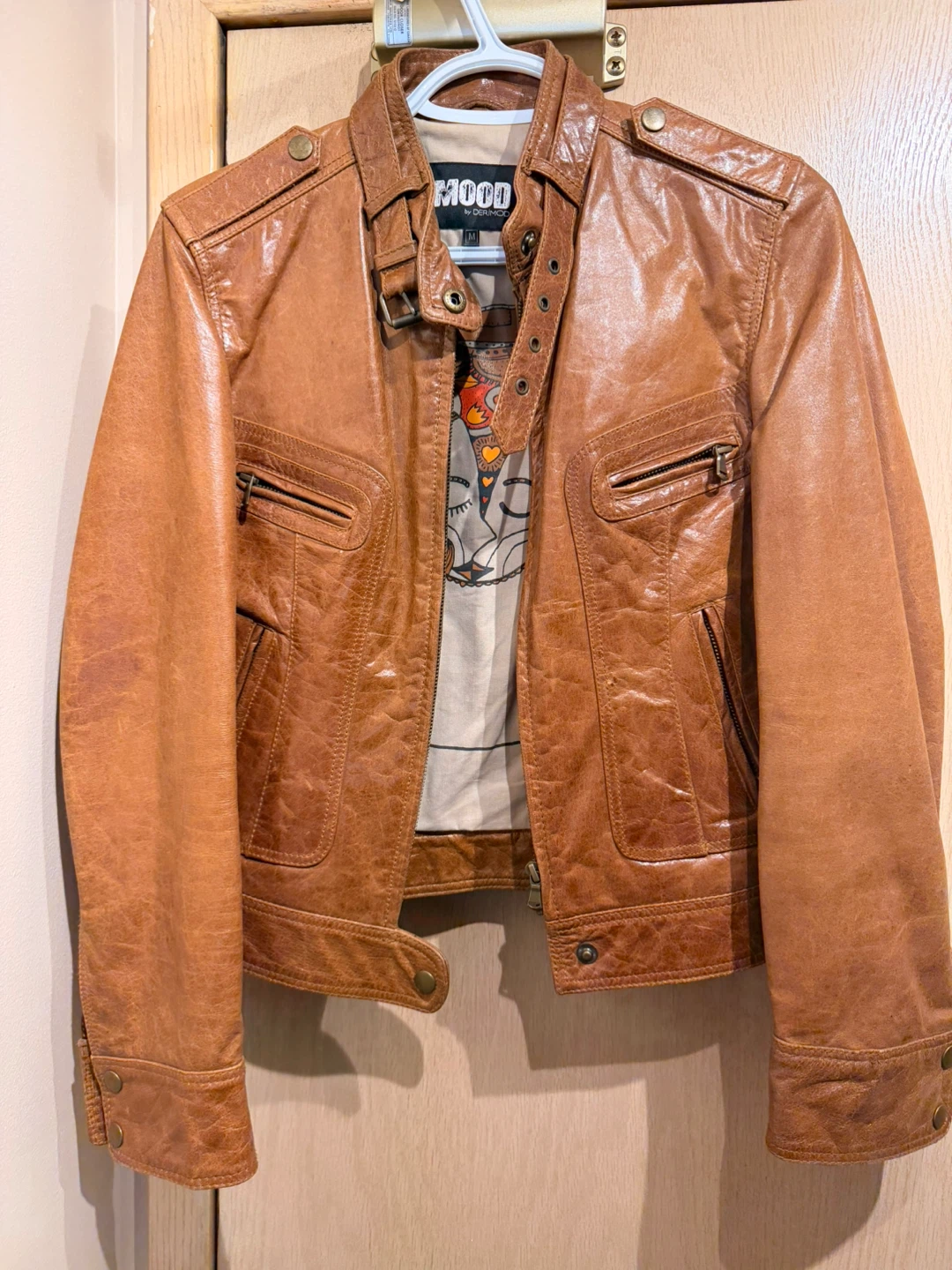 MOOD by DERIMOD Leather Jacket - Size M🏆