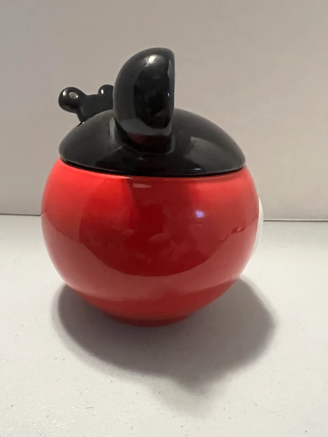 Mickey Mouse Sugar Bowl with Lid and Spoon - photo 3