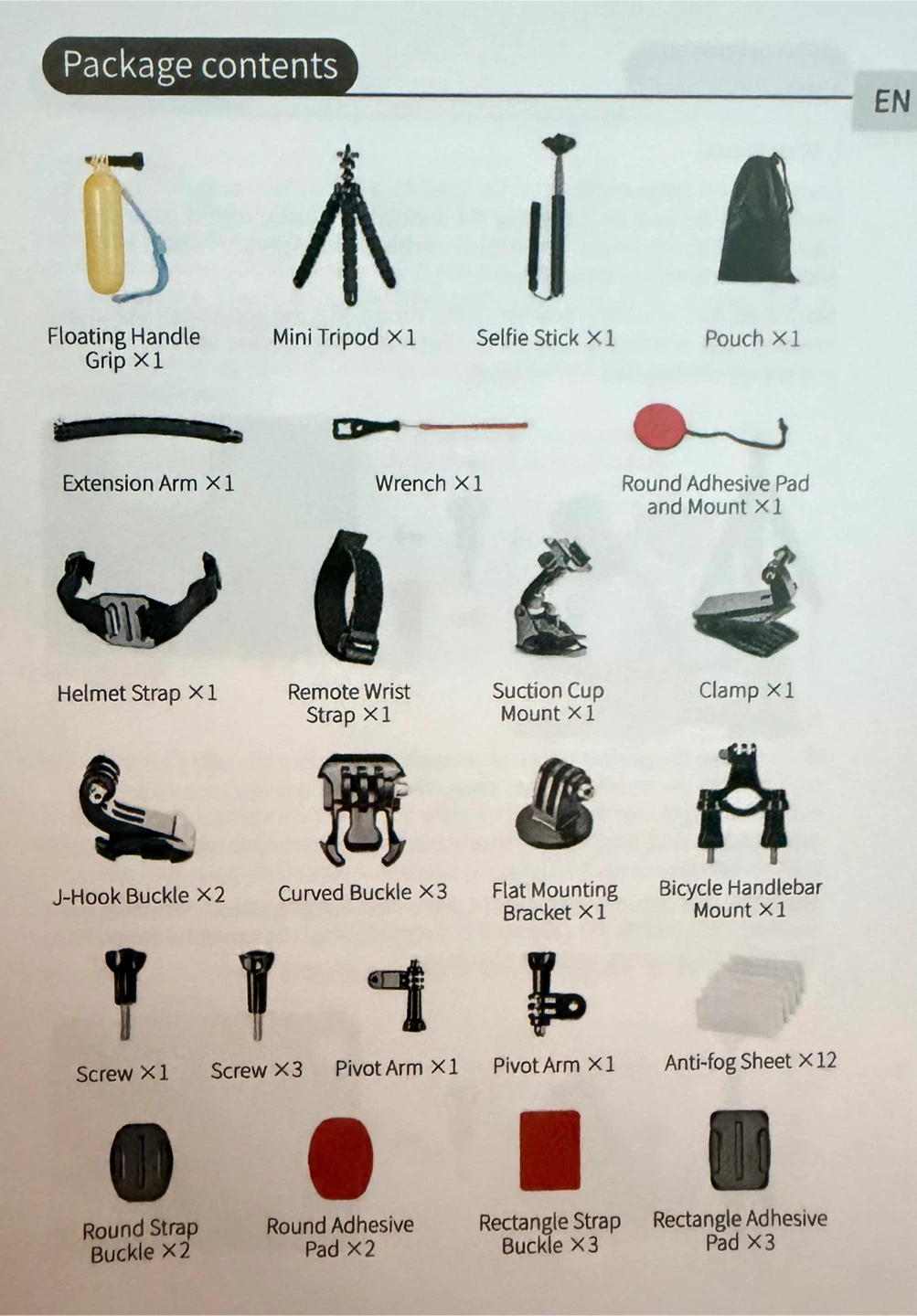 50-in-1 Action Camera Accessories Kit - photo 2