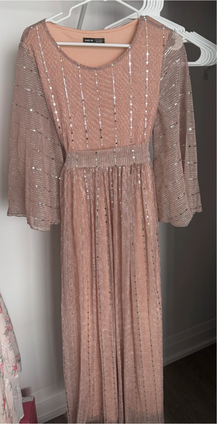 Shein Pink Sequin Dress - Size M - photo 2