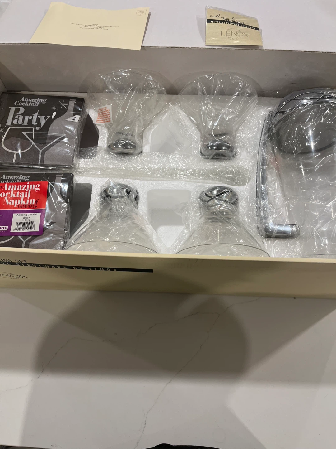 Lenox Vibe 7-Piece Martini Set - New in Box! - photo 4