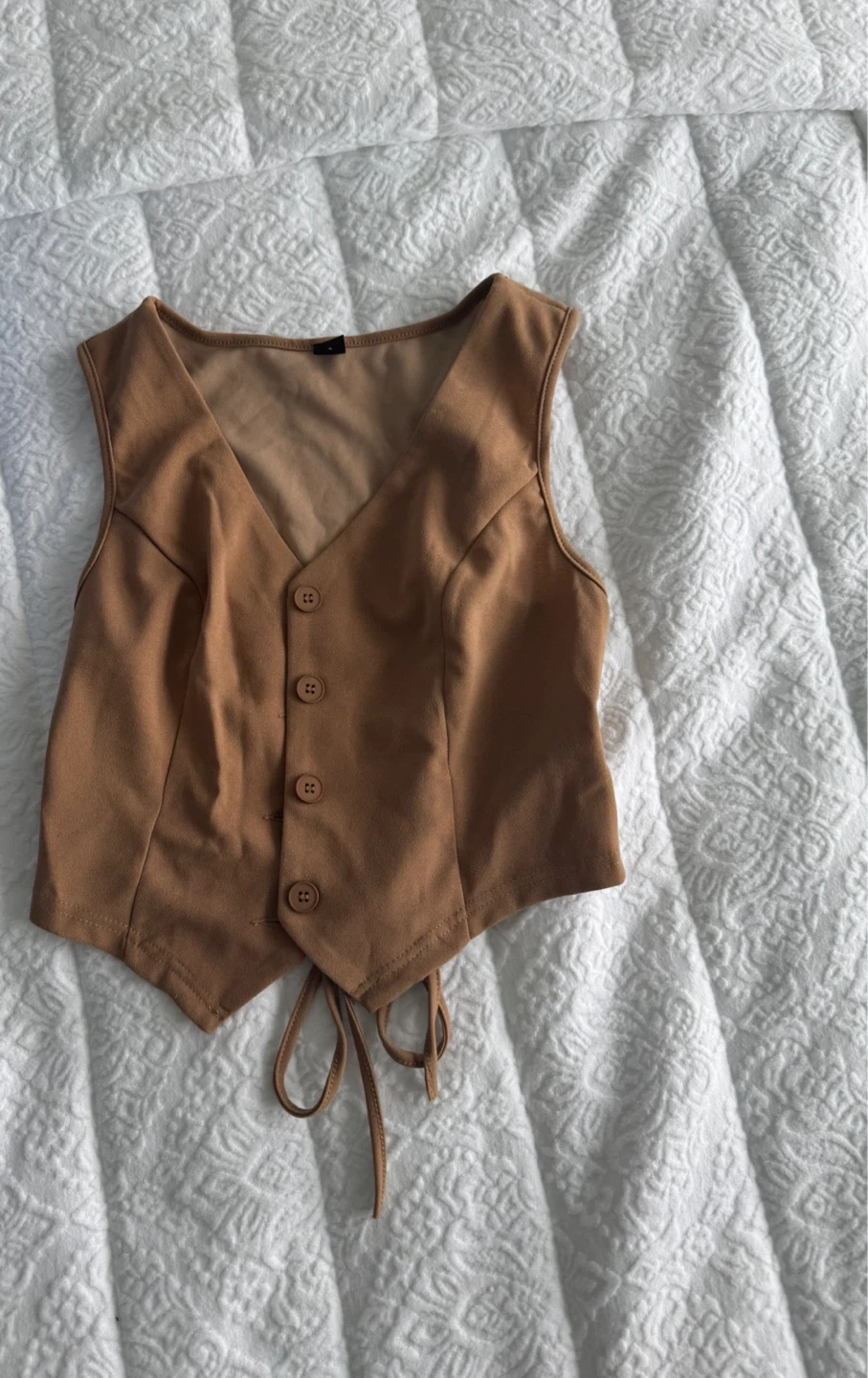 Brown Vest and Pants Set - photo 4